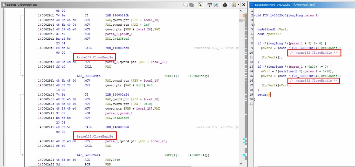 After execution of the script